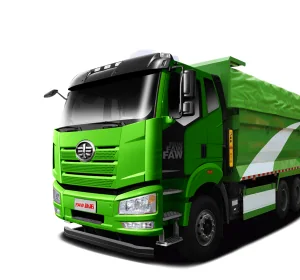 FAW J6P 6x4 dump truck with green tipper body