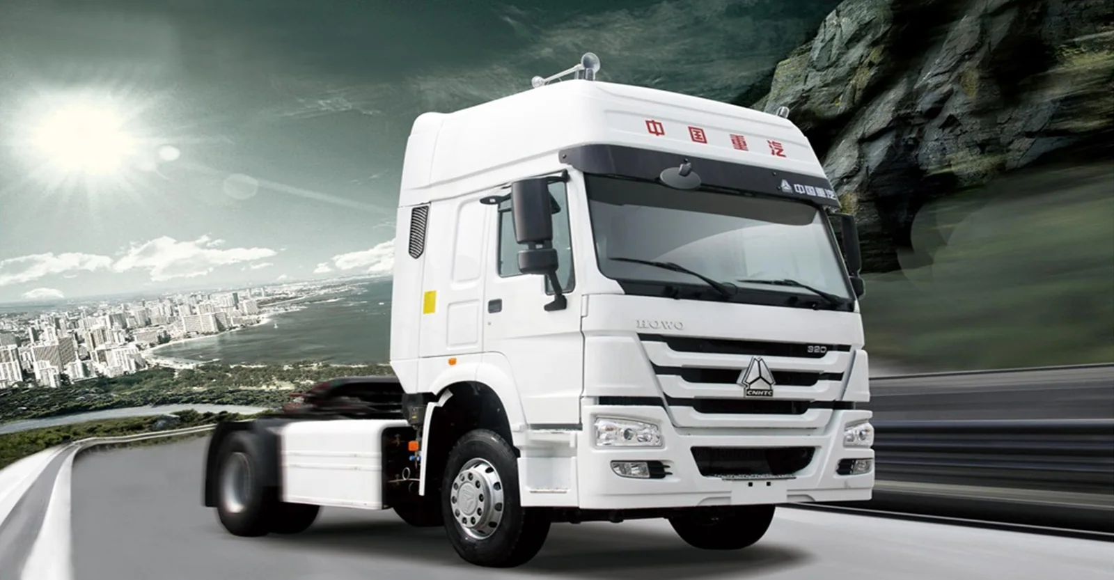 SINOTRUK HOWO-7 4x2 tractor truck on a highway