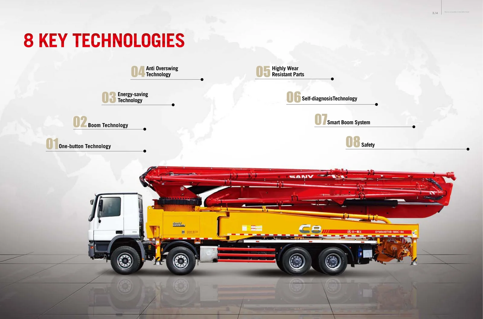 SANY SYG5283THB 380C-8 truck-mounted concrete pump - additional view 2