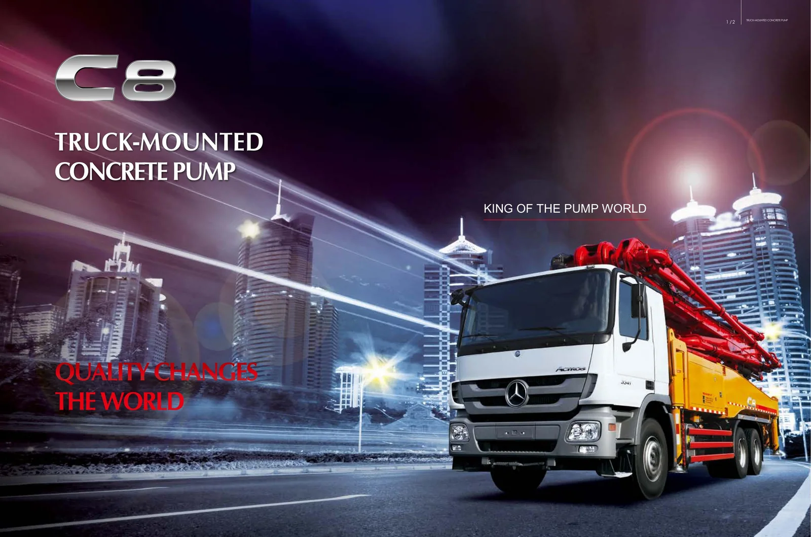 SANY SYG5283THB 380C-8 truck-mounted concrete pump